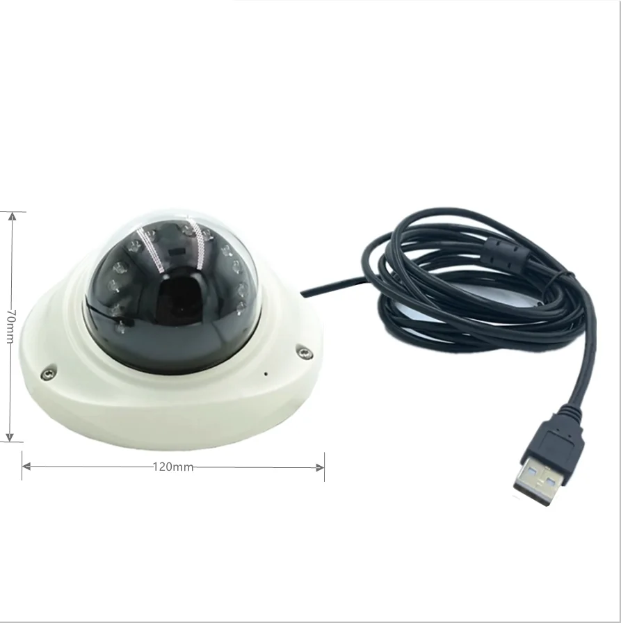 SONY IMX179 CMOS-Mini cámara USB, 120mm x 70mm, 8MP, globo ocular, Sensor, 15fps, equipo de maquinaria portátil