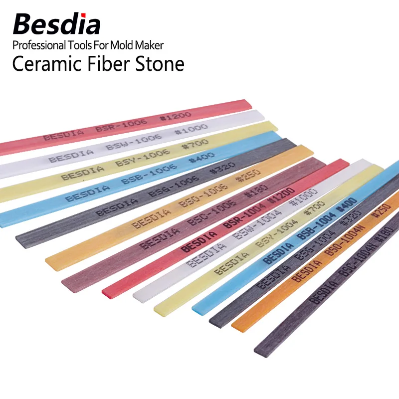 Pedra oleosa de fibra cerâmica cilíndrica, feita no Japão, Taiwan Besdia, 1004 1006 1010, 3x100