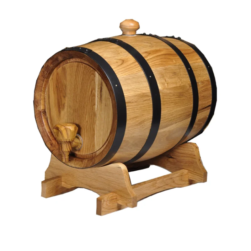 25L Vintage Wooden oak Wooden Beer Barrel Red Wine Barrel for Beer Brandy Whiskey Rum