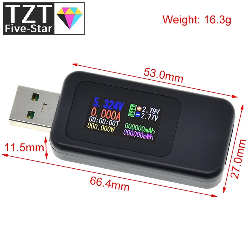 10-in-1-USB-Tester DC Digital Voltmeter Amperimetro Strom Spannung Meter Amp Volt Amperemeter Detektor Power Bank Ladegerät Anzeige – Detail 20