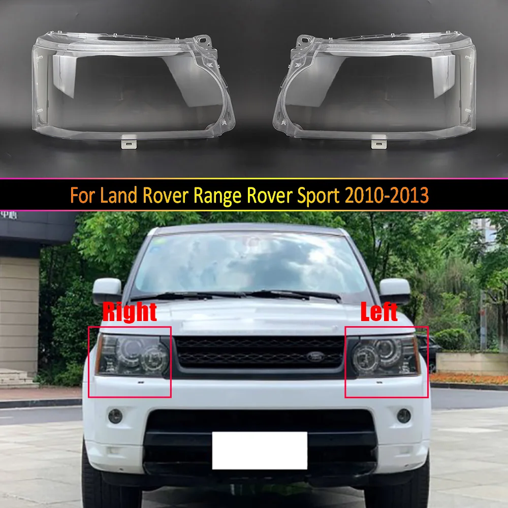 For Land Rover Range Rover Sport 2010 2011 2012 2013 Headlamp Transparent Lampshade Shell Masks Headlight Cover Lens Plexiglass
