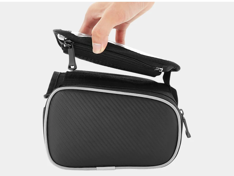 Sahoo 12813 Touchscreen Cycling Bicycle Front Top Tube Frame Double Bag for 5\