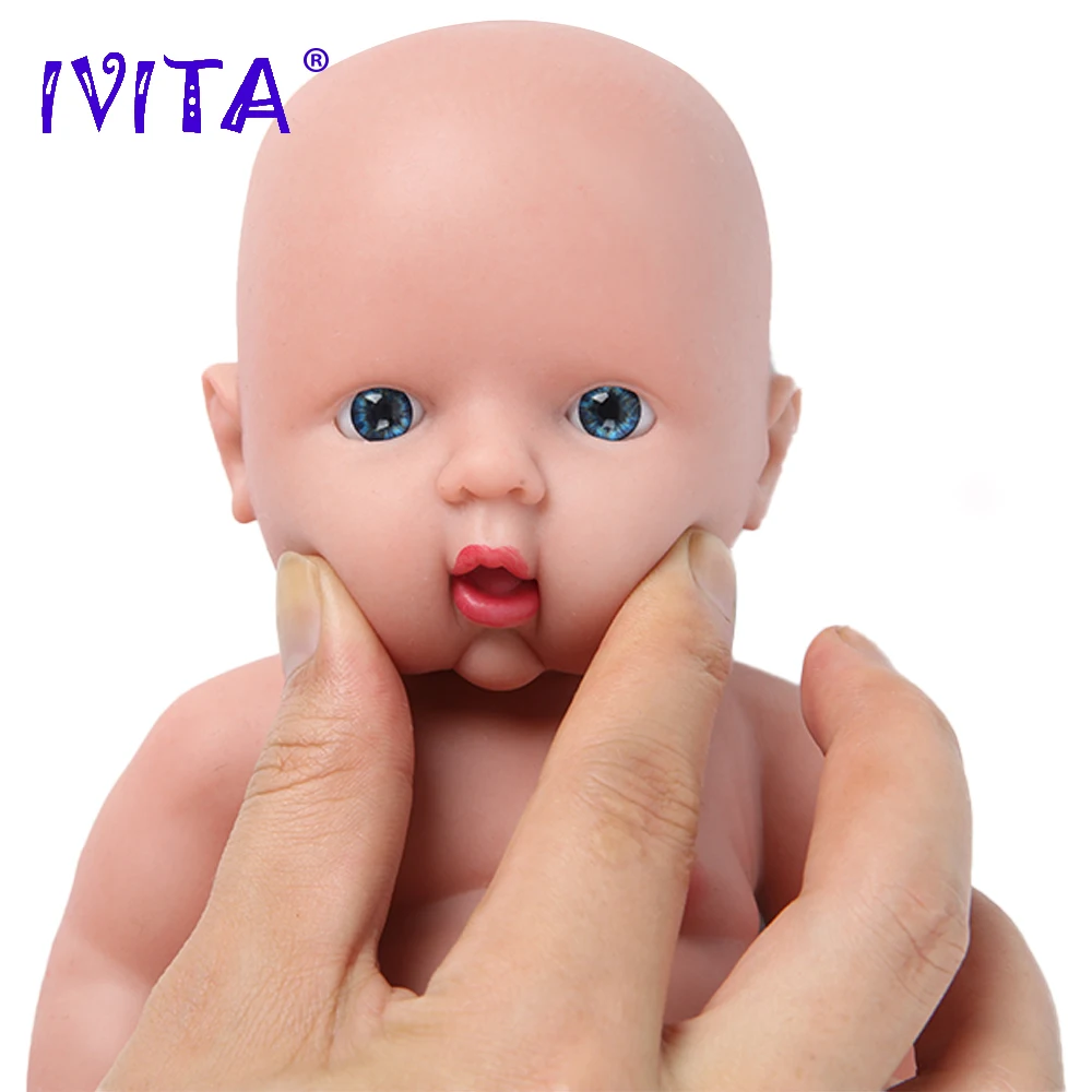 IVITA WG1505 30cm 1100g 100% Full Body Silicone Reborn Baby Doll Realistic Baby Toys Soft Bebe Dolls for Children Christmas Gift