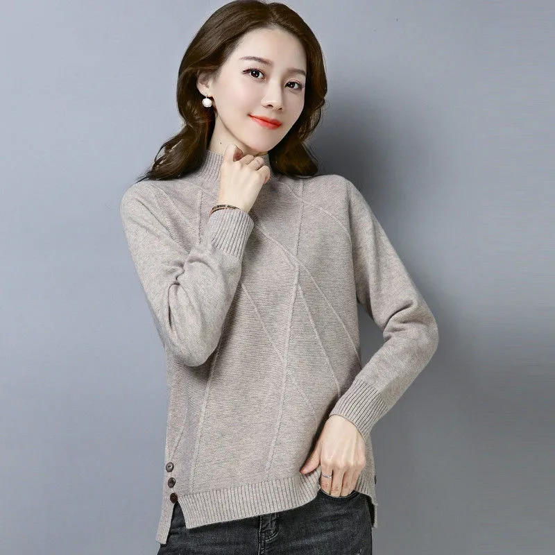 Fvpdd1 2019 new autumn winter women fashion casual warm nice Sweater turtleneck  korean sweater