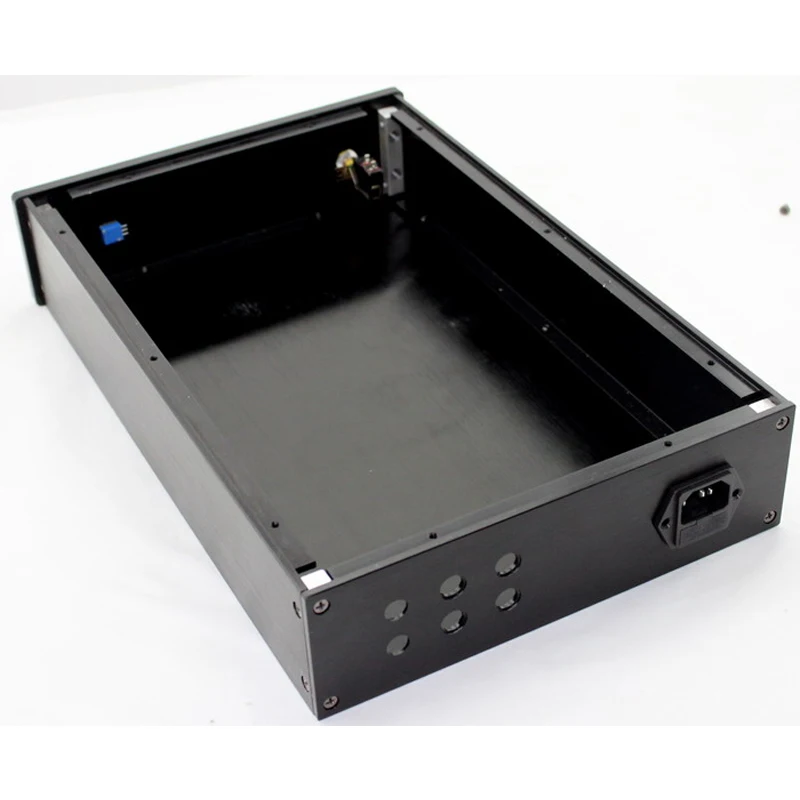 KYYSLB 363*236*70MM CJ0003-WA3 All Aluminum Amplifier Chassis Box House DIY Enclosure with Feet Knob Amplifier Case Shell