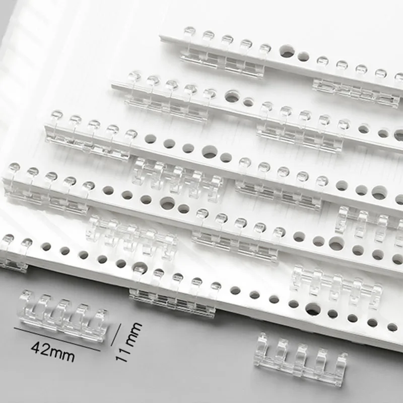 Fromthenon Retro Color Loose-leaf Ring Pocket Book Loose-leaf Storage Diy Segmented Plastic Binder 5 Ring Binder Planner Rings