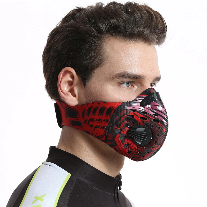 PM2.5 Cycling Face Mask Breathable Sport Face Mask Protection Anti-fog Anti-splash Dust Mask Filter Gas Mask Respirator