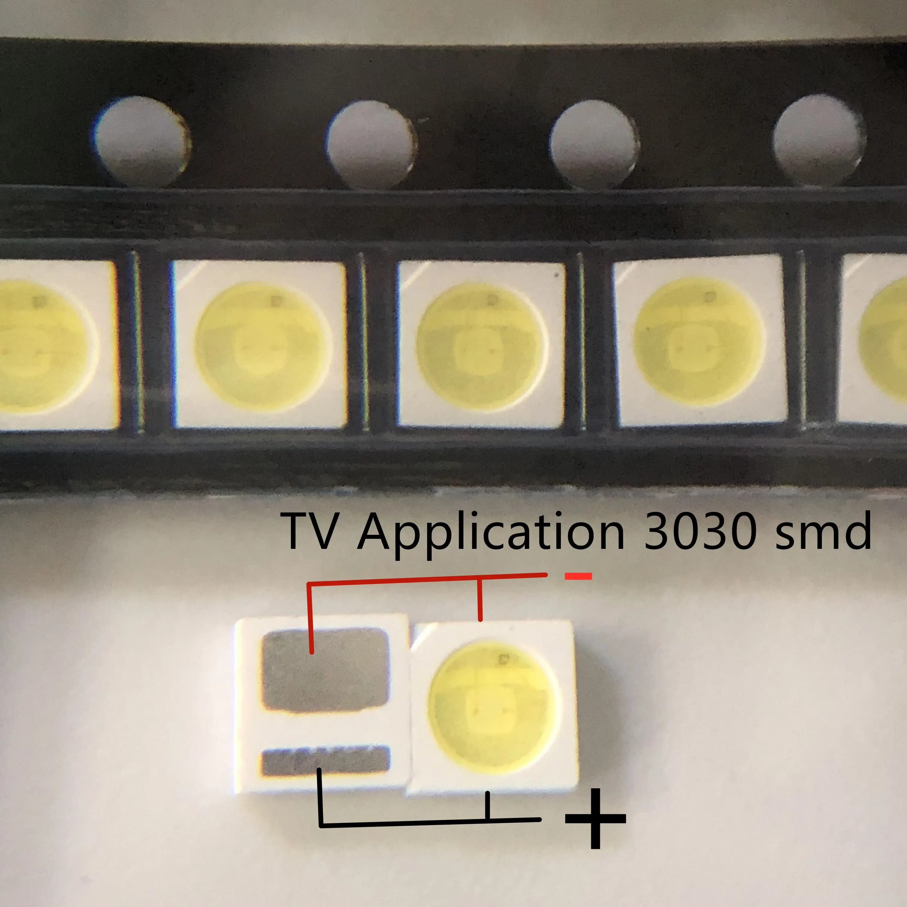 50PCS/100Pcs dla LG podświetlenia telewizor led 2835 3030 3535 3V 6V 1W 3W zestaw elektroniczny led do naprawy telewizora lcd chłodna biel