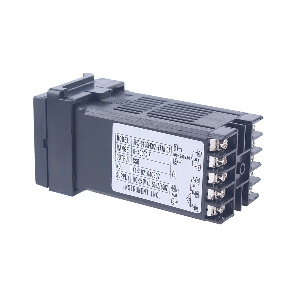 Imagem -05 - Digital Pid Controlador de Temperatura Termostato Ssr Relé Saída k Termopar Sonda Rexc100 Ssr40da Dissipador Calor Rex-c100