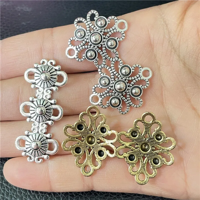 JunKang 10pcs long lantern shape necklace connector accessories jewelry making DIY handmade bracelet necklace pendant material