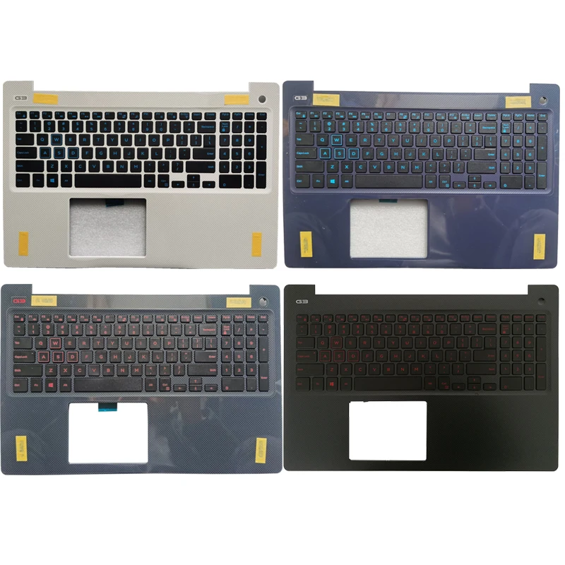 New US Laptop keyboard for DELL Gaming 15-3000 G3 3579 G3-3579 English Keyboard with Palmrest upper cover