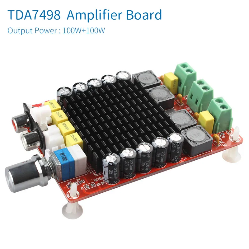 UNISIAN TDA7498 مكبر كهربائي مجلس 2.0 قناة 2x100 واط مكبرات الصوت