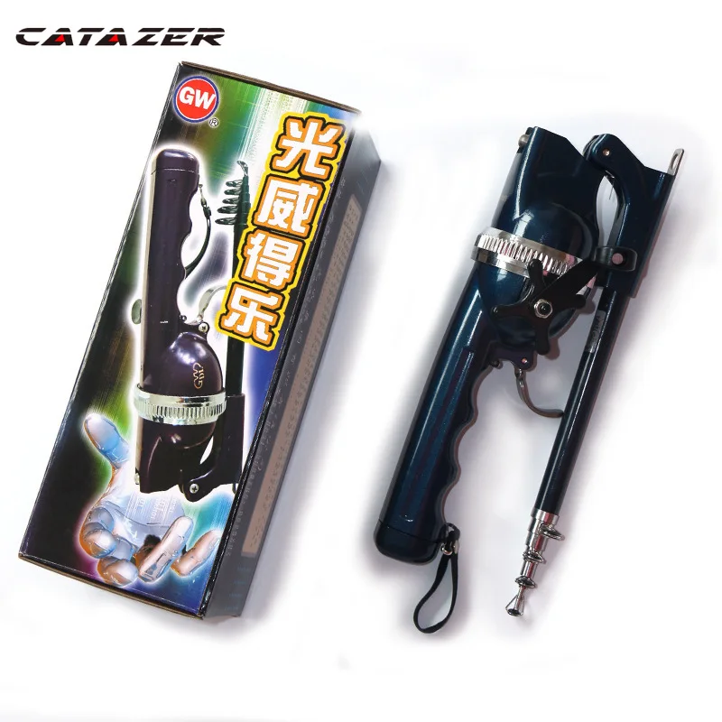 

Catazer Foldable Sea Rod Set Portable Ultra Short Fishing Rod Throwing Rod Mini Fishing Tackle Accessories