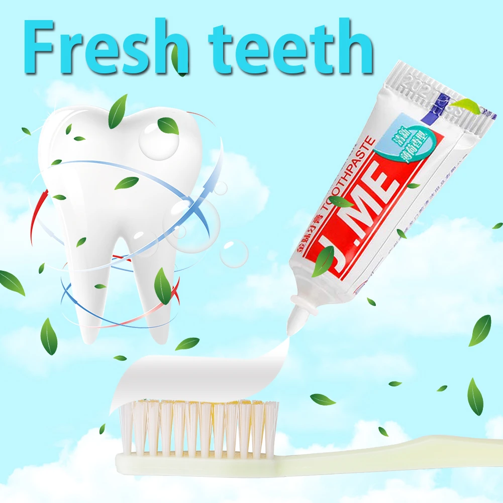 50pcs/lot Disposable 3g Toothpaste Supplies Hotel Convenient Camping Travel Wash Gargle Tool Cleaning Hygiene Oral Care