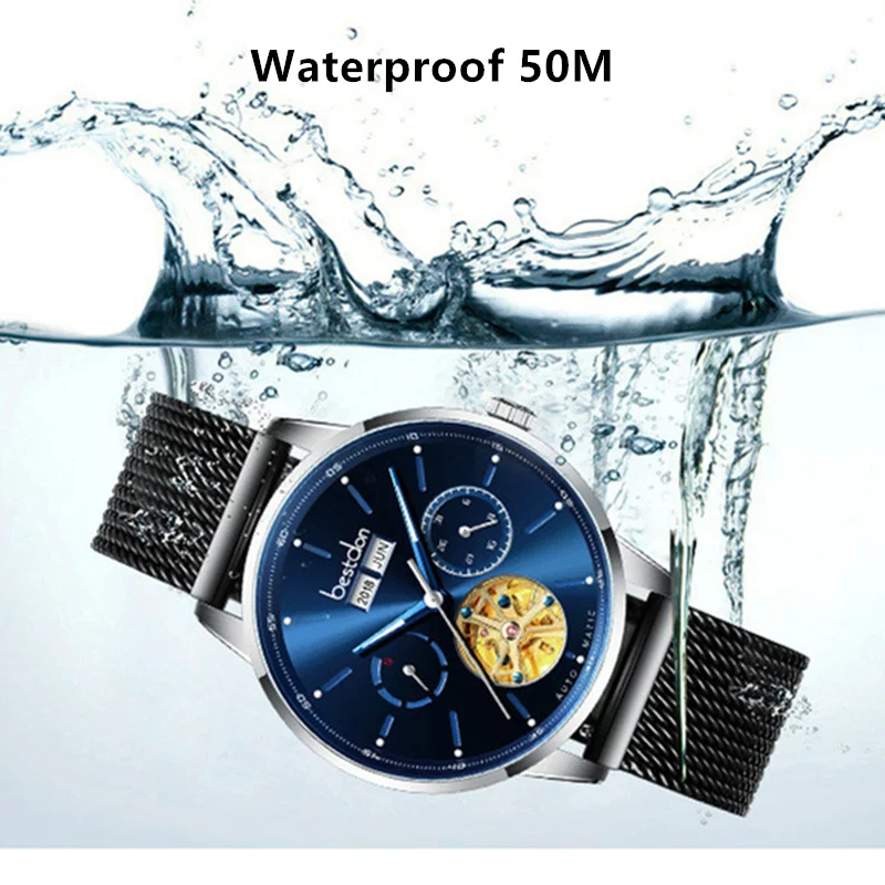 2019 Switzerland automatic watch men full steel luxury brand mechanical men watches waterproof clock montre reloj hombre relogio