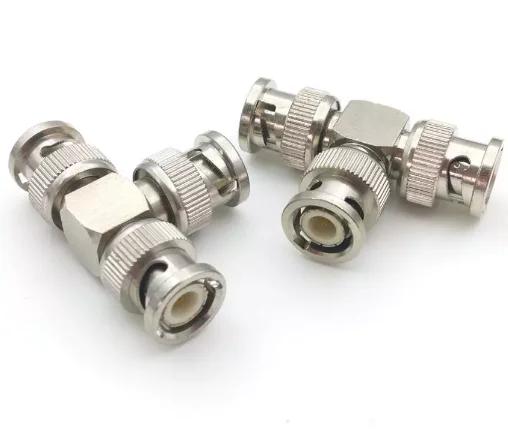 3way BNC To BNC adapter female jack & male plug  triple T in series RF connectors