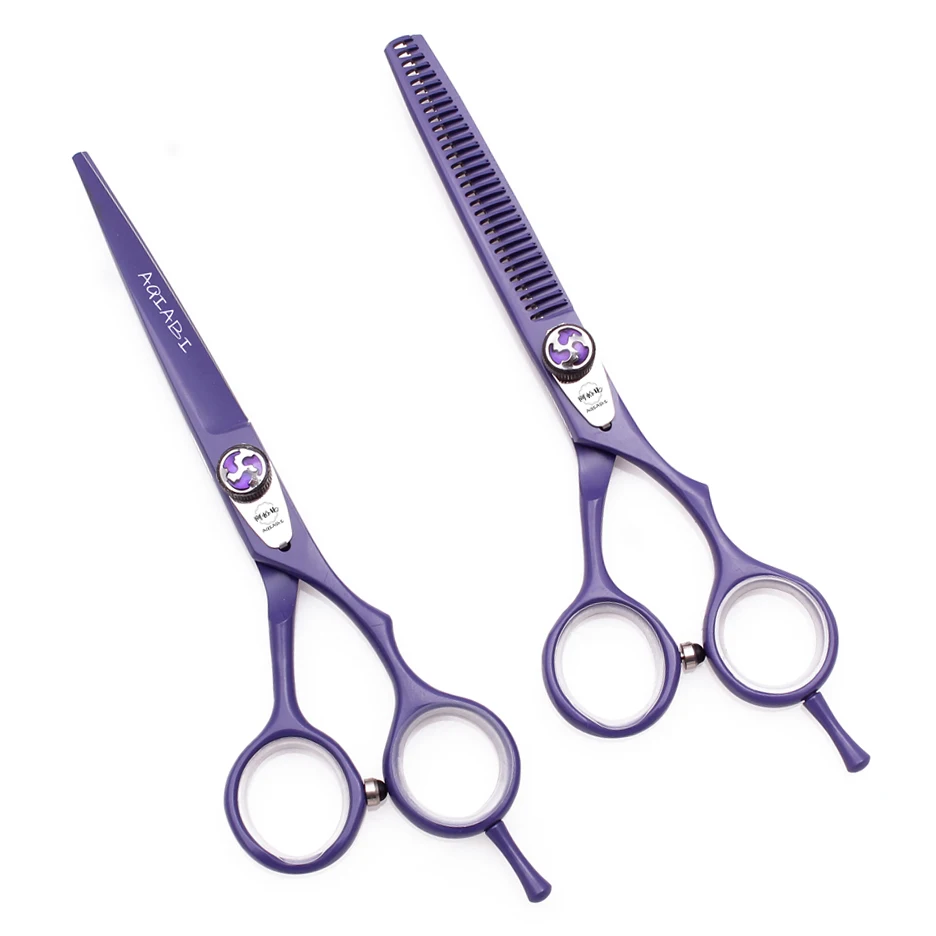 

Hair Scissors Professional 5.5" 6" AQIABI Japan 440C Thinning Scissors Barber Shop Hair Cutting Scissors Haircut Shears A1018
