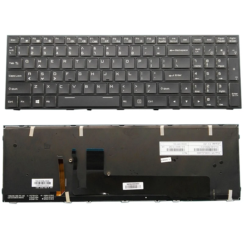 Hot Original US English Backlit Keyboard For Thunderobot ST-PRO ST PRO P1 P1a Black With Frame