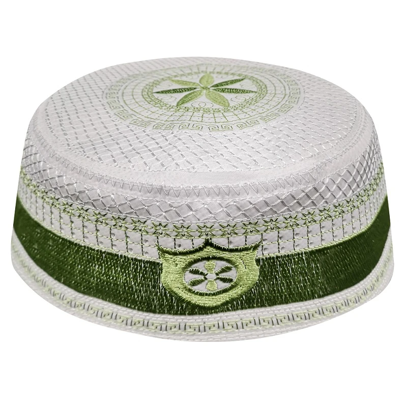 Chapéus muçulmano arábia verde, masculinos, bonés juizes kippah muçulmano árabe kippot, bonés hijab, roupas islâmicas para homens