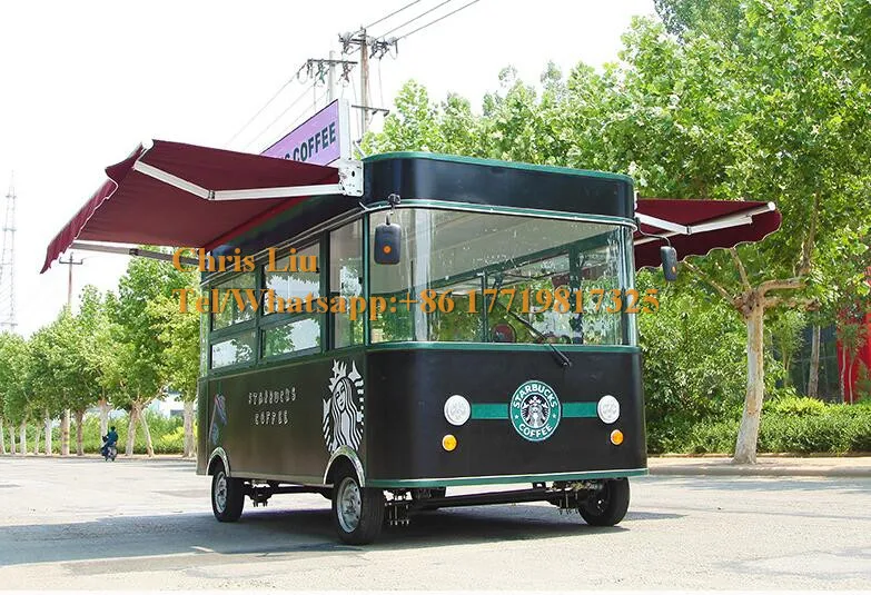 3.5m Length Electric Food Cart For Fruit & vegetable, Electric Food Truck For Sale