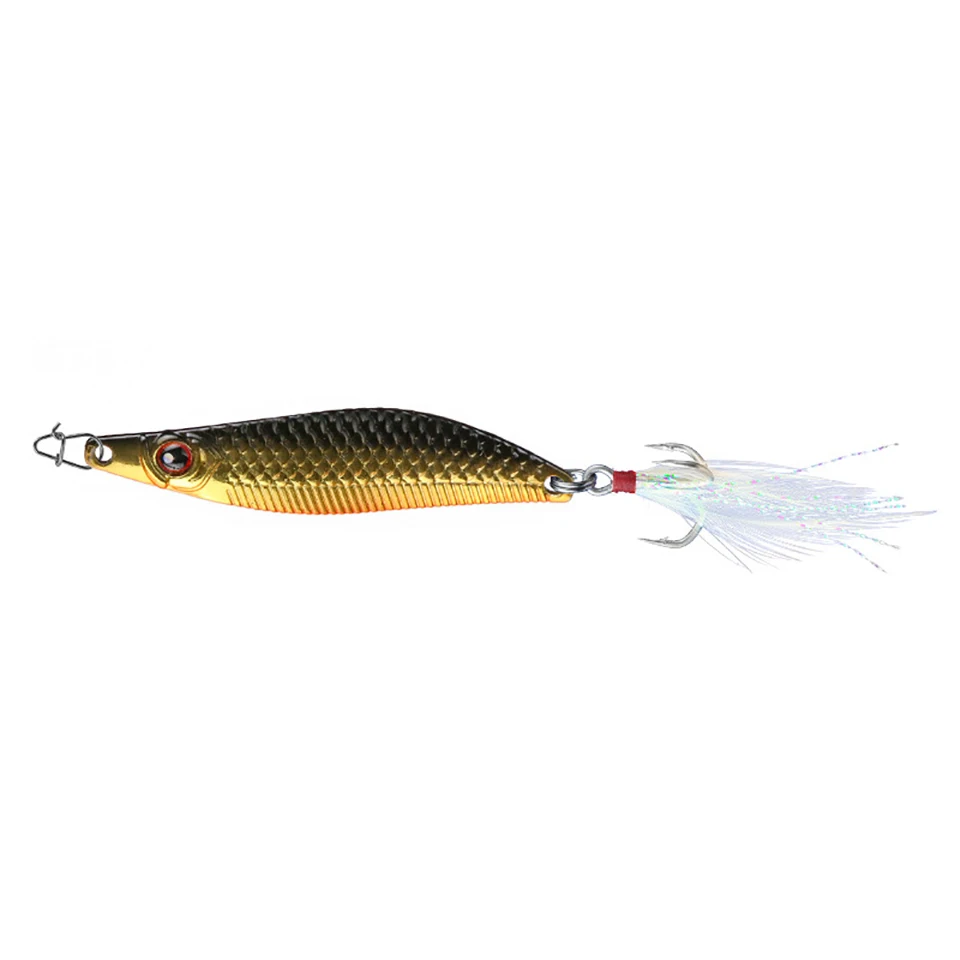 WALK FISH 5/7/10/15/20g Spoon Fishing Lure Winter Ice Metal Type S Sequins Wobbler Swimbait Sinking Artificial Bait For Bass