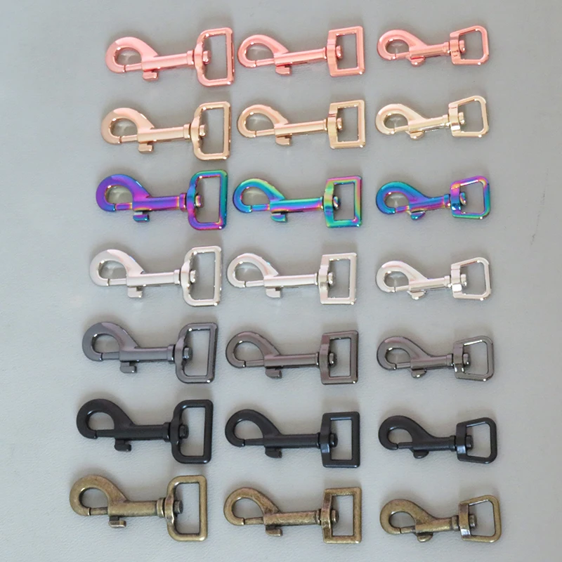 

20PCS 15mm 20mm 25mm Metal Pet Seat Belt Buckle Dog Leads Clip Clasp Straps Snap Hook Outdoor Keychain Loop Garment Accessory