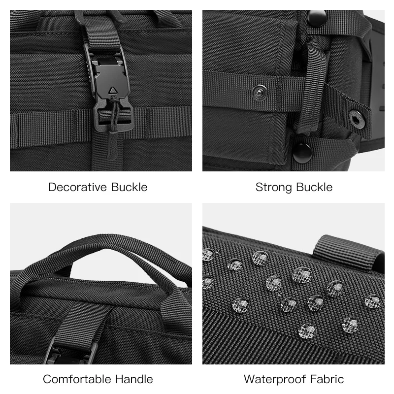 OZUKO Men Waist Bag USB Charging Fashion Outdoor Sports Chest Pack for Teenager Male Waterproof Shoulder Belt Bag Crossbody Bags