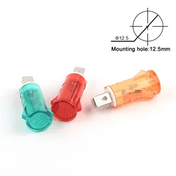 10pcs/Lot MDX-14A Guiding Signal Lamp Panel Mounting Neon Indicator Red Green Yellow Lights 380V 220V 12V/24VDC
