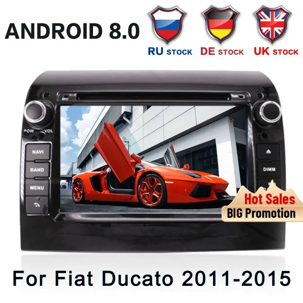 Android 9.0 Car Radio DVD Player GPS Multimedia Stereo For Fiat Ducato 2008-2015 Citroen Jumper Peugeot Boxer Video auto stereo