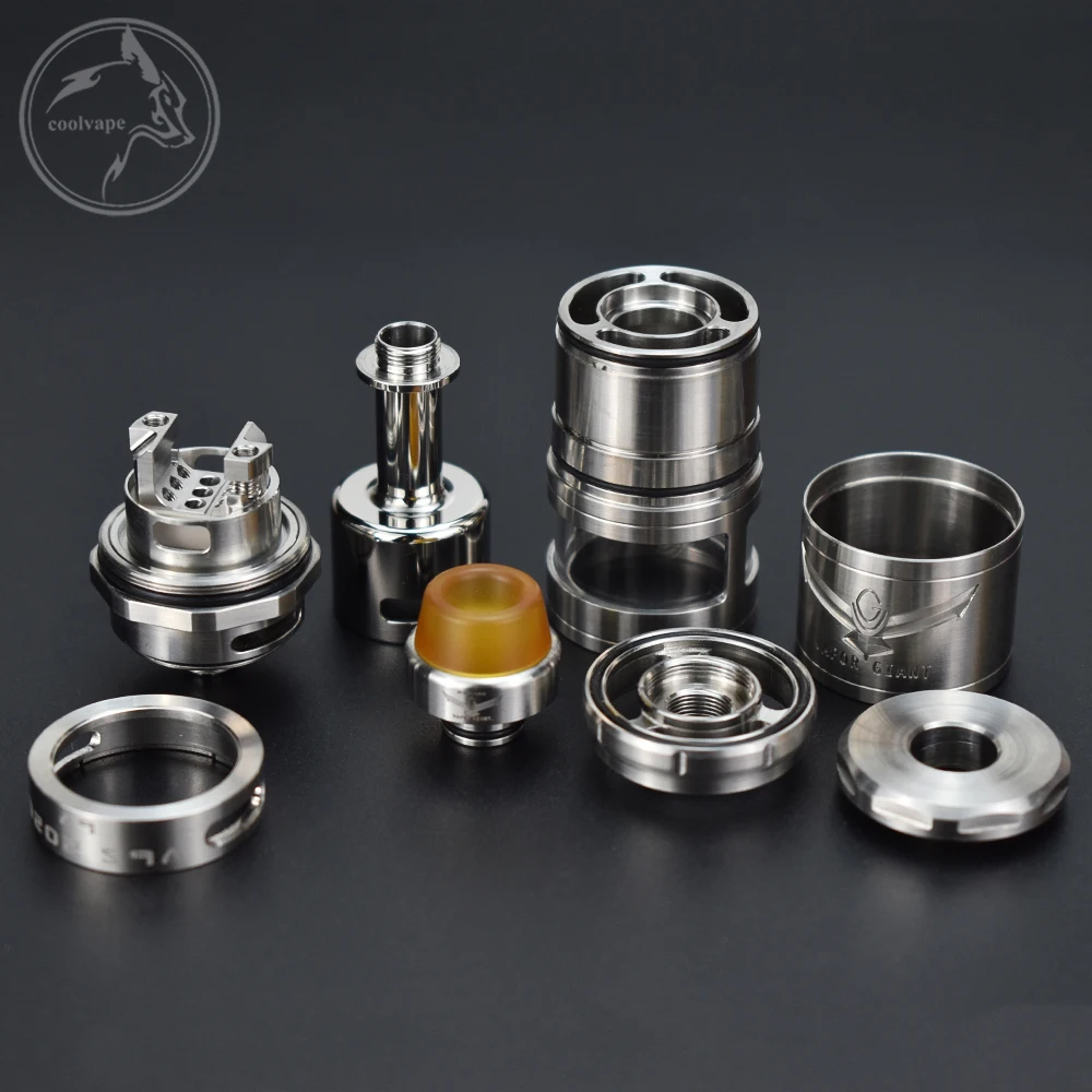 Vapor Giant-atomizador reconstruible ajustable, sistema de flujo de aire, tanque superior, versión revisada rta 2020, 23mm, 5,5 ml, 7ml, v6S