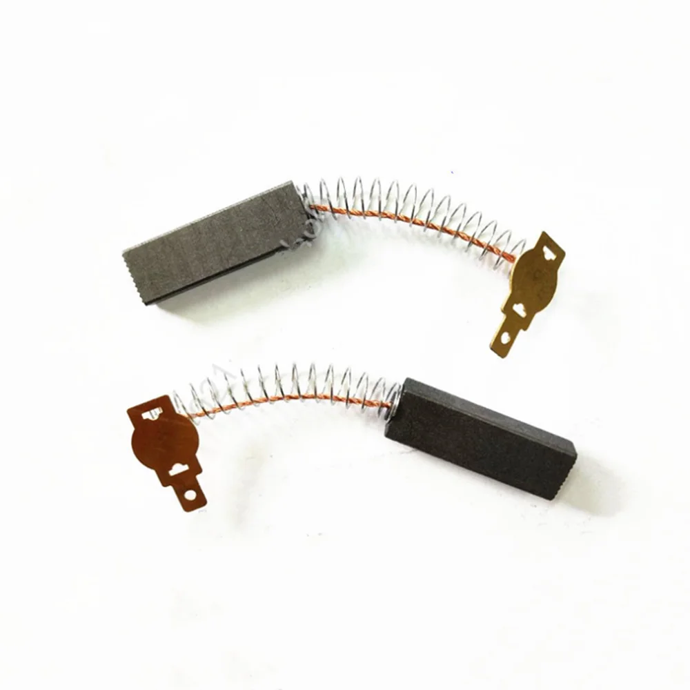 

2pcs Spring and Wires 6.3x11x32mm Electric Motor Carbon Brushes Power Tool 15/64"x7/16"x1.26" for Dust Collector Cleaner