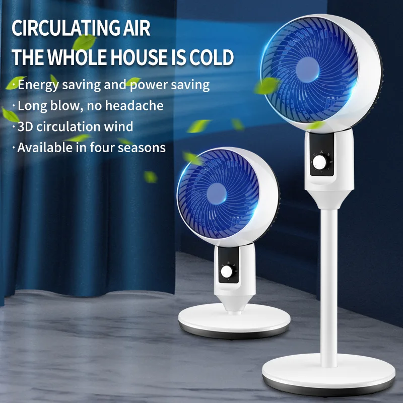 

45W Silent Electric Portable Adjustable Tower Turbine Silent Fan Room Floor Stand Air Circulation Fan Desktop Floor Mounted Fan