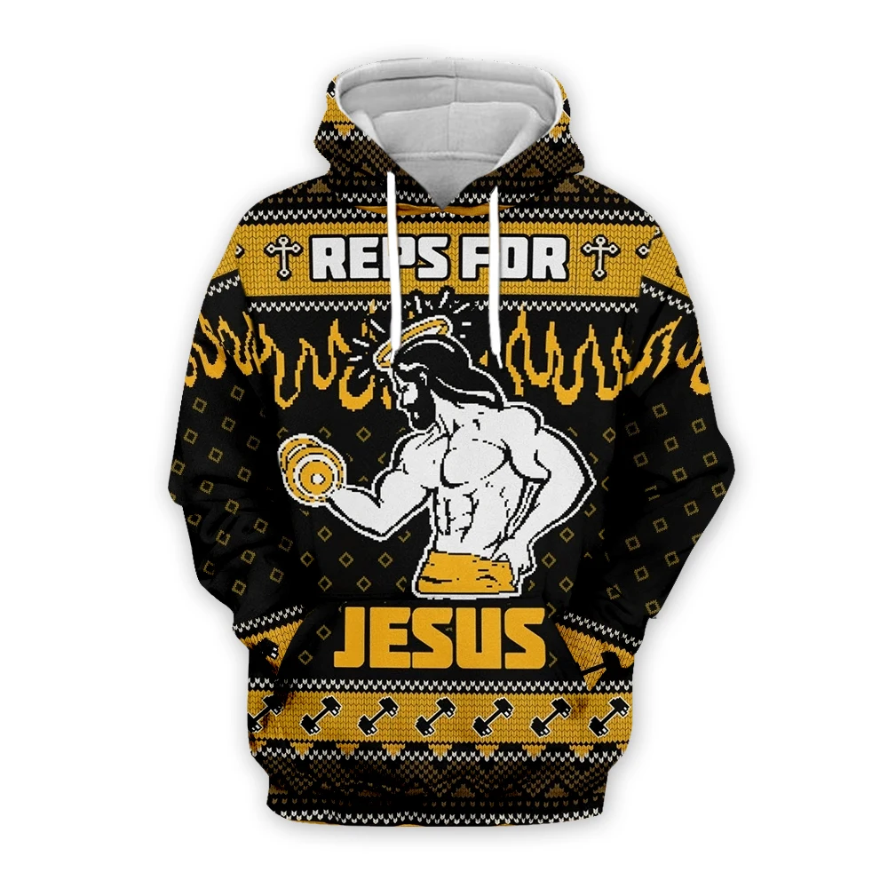 PLstar Cosmos 3Dprint Newest REPS FOR JESUS History Christmas Harajuku Streetwear Unique Unisex Casual Hoodies/Sweatshirt/Zip -7