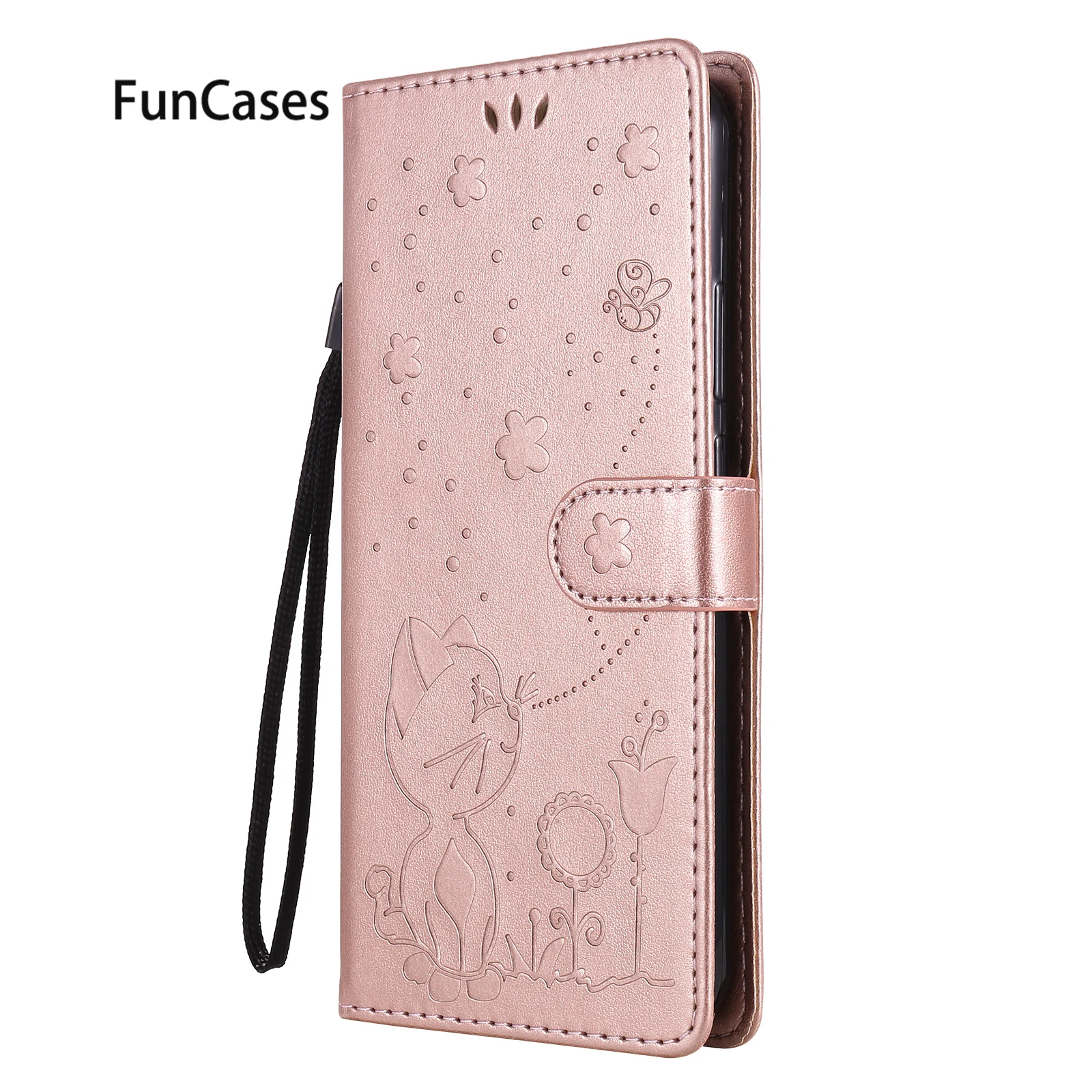 Cases Cases For telefoon Nokia 2.4 Rose Gold Wallet Case sFor Nokia Nokia hoesje 3.4 Etui PU Leather Flip Wallet Phone Bag Back