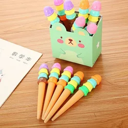 Desenhos animados Ice Cream Gel Pen, Papelaria Criativa, Canetas Gel, Estudantes, Escritório, Escola, Ferramentas de escrita, Bonito, Atacado, 20 Pcs