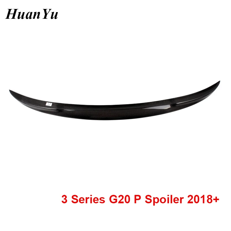 G20 P Style Rear Spoiler Carbon Fiber Trunk Spoiler for BMW 3 Series 2018 2019 2020 + 320d 330i Ducktail Wings Boot Lip