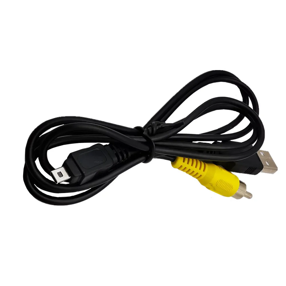 8Pin Mini USB2.0 To AV Cable 2in1สำหรับ Sony VPC-S7/VPC-S60/VPC-S500 T700 E6 E7 E60 S4 s5 S6 S7กล้องสายวิดีโอ
