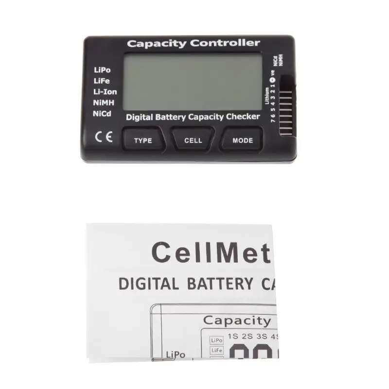 Digital Battery Capacity Checker RC CellMeter 7 For LiPo LiFe Li-ion NiMH Nicd J24