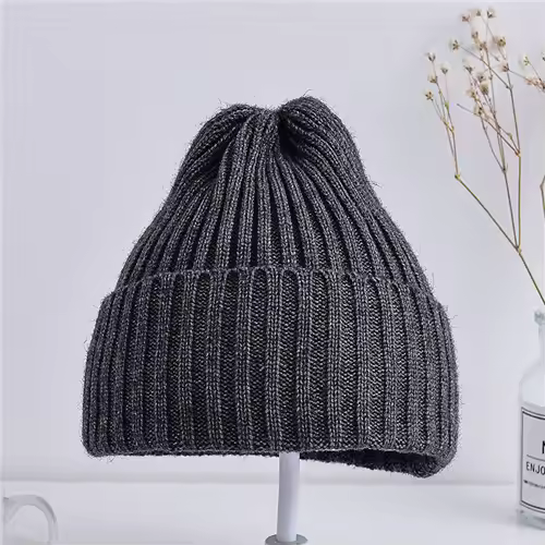 Baby Kids Ribbed Knitted Beanie Hats For Girls Boys Casual Toddlers Windproof Cap 6M-4Years Baby Photography Props Accessories - Image 12