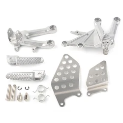 Motorcycle Front Rider Foot Pegs Aluminum Footrest Brackets for Honda CBR1000RR 2004-2007 CBR 1000 RR 2004 2005 2006 2007 1Pair