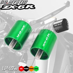 Motorcycle Accessories CNC Handlebar Grips Bar Ends Cap Slide For Kawasaki ZX6R ZX-6R ZX 6R 2000 2001 2002 2003 2004