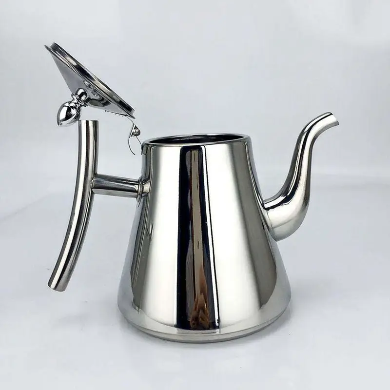 1.2 L Drip Kettle Coffee Tea Pot Non-stick Coating Food Grade Stainless Steel Gooseneck Drip Kettle Swan Neck Thin Mouth