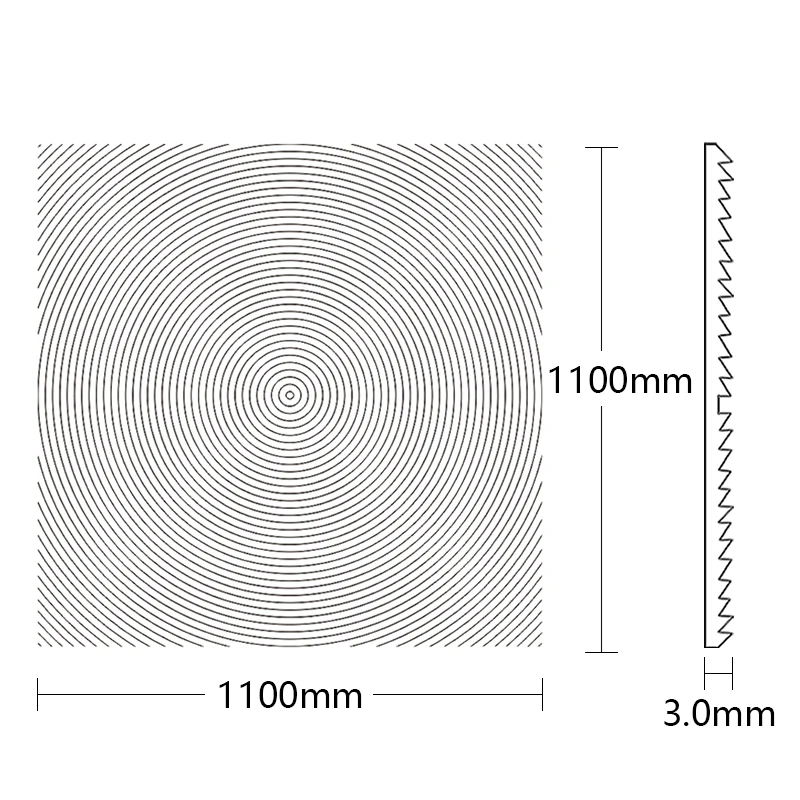 Fresnel lens 1100x1100mm F1100mm Large size 61.2\