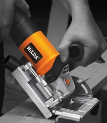 760W Biscuit Jointer Electric Tool Authentic Woodworking Tenoning Machine Biscuit Machine Puzzle Machine