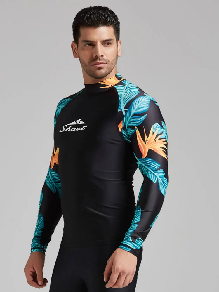 Quick Dry Compression Rash Guard for Men, Soft and Slim, Long Sleeve, Swim Surf Shirt, Basic Tee Tops, Quick Dry