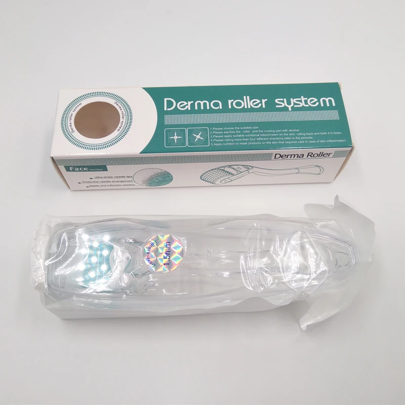 Derma roller DRS192 Mezoroller Micro Naald Gezicht Huidverzorging Haargroei Baardgroei Anti Haaruitval Behandeling Dunner worden Terugtrekkend