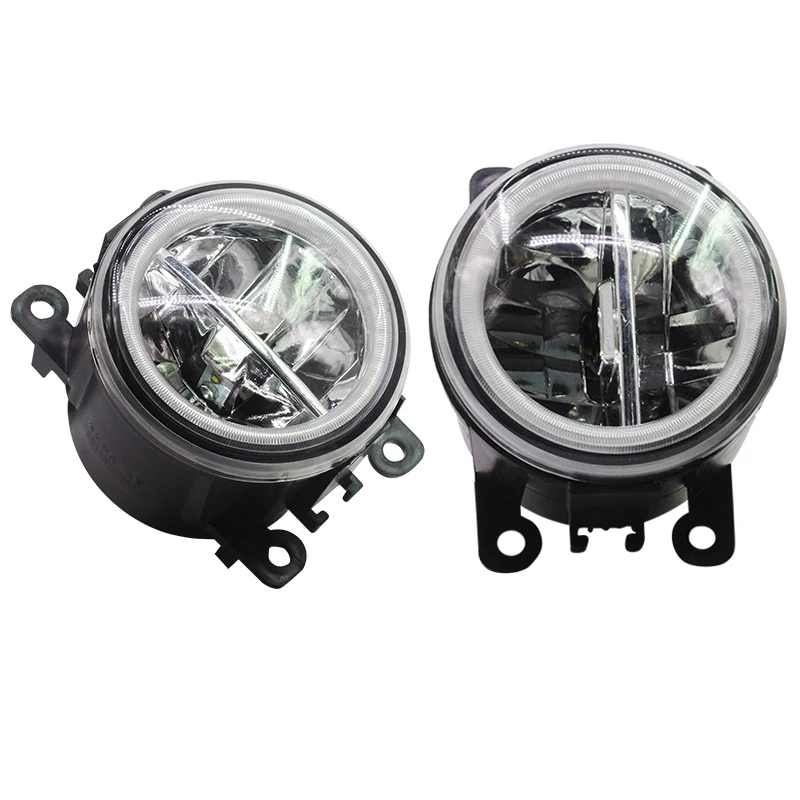 Car Fog light Kit H11 Angel Eye Daytime Running Light 12V For Peugeot 107 207 307 3008 407 607 301 308 408 2008 4007 4008 5008