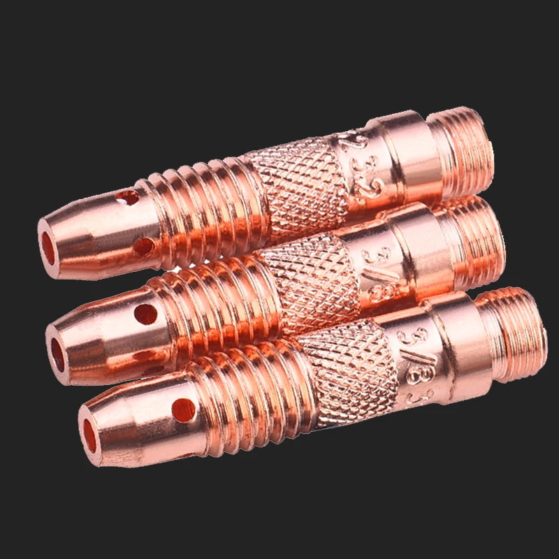 Soplete de soldadura de argón, consumible de electrodo de tungsteno, cuerpo de pinza SR17/18/26, soporte de grafito, WP18, WP17, WP26, 10 piezas