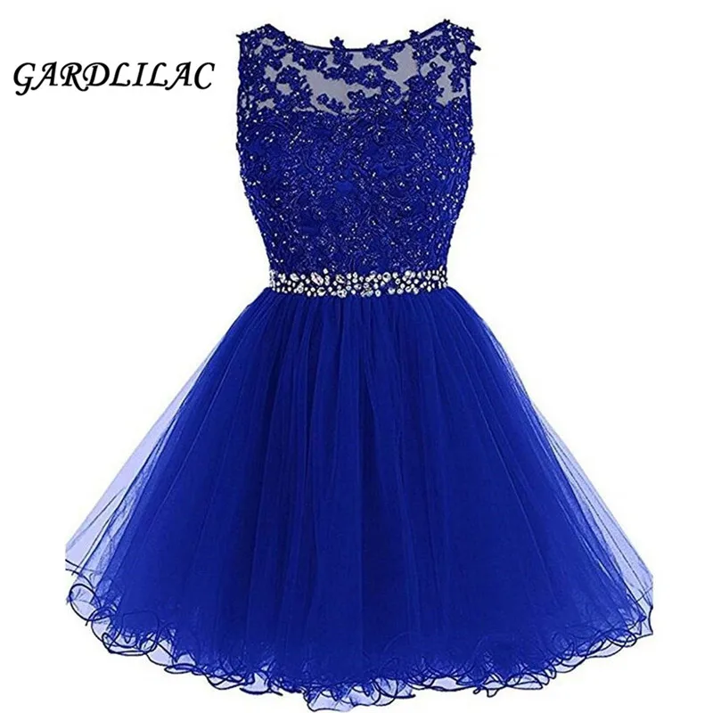 

Gardlilac 2021 Prom Dresses Short for Women Homecoming Dress 2021 A Line Tulle Cocktail Gown