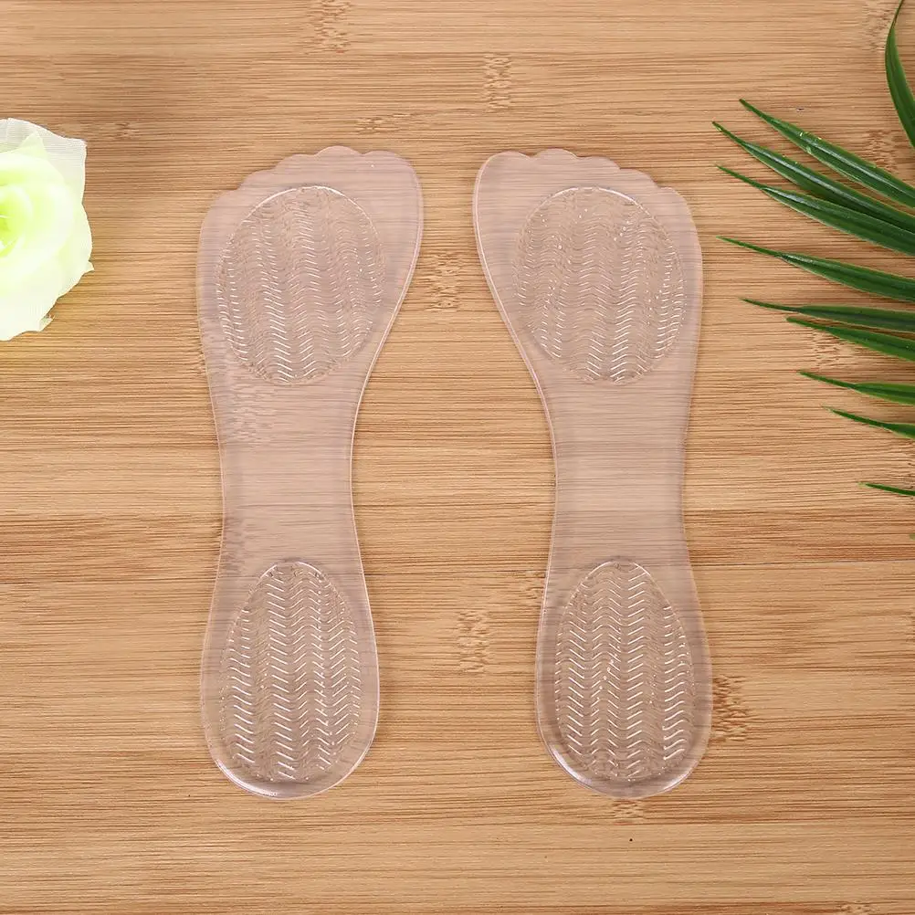 1pair Shoes Accessories Silicone Gel Arch Support Insoles Inserts Pads Cushion For Women Female High Heels Sandals Shock Pad